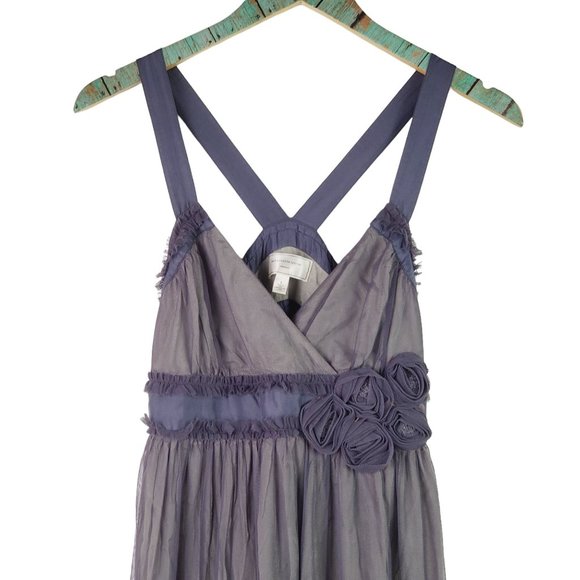 Moulinette Soeurs Tulle Dress Spirit Dress, Anthropologie, Ash Gray-Purple, Sz 2 - Picture 5 of 12